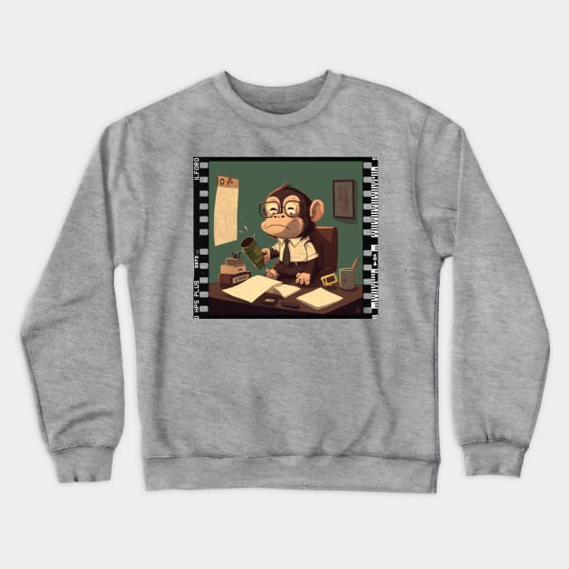 Monkey Business Crewneck Sweatshirt by AwkwardTurtle